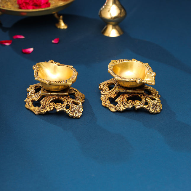 Brass Oil Diya Pair (2.5 Inch)