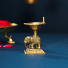 Brass Elephant Standing Diya