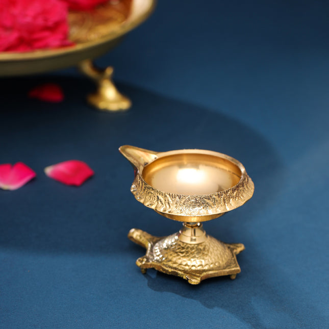 Brass Tortoise Kuber Diya (2.2 Inch)