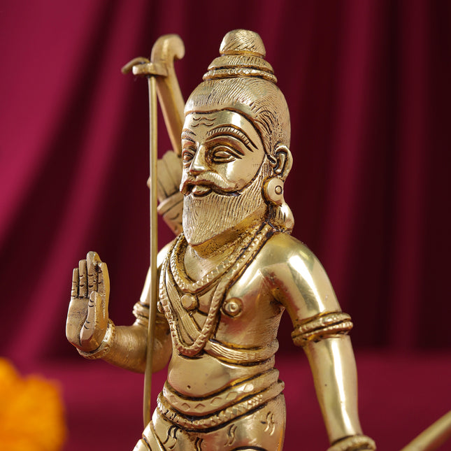 Brass Lord Parshuram Idol (7.5 Inch)