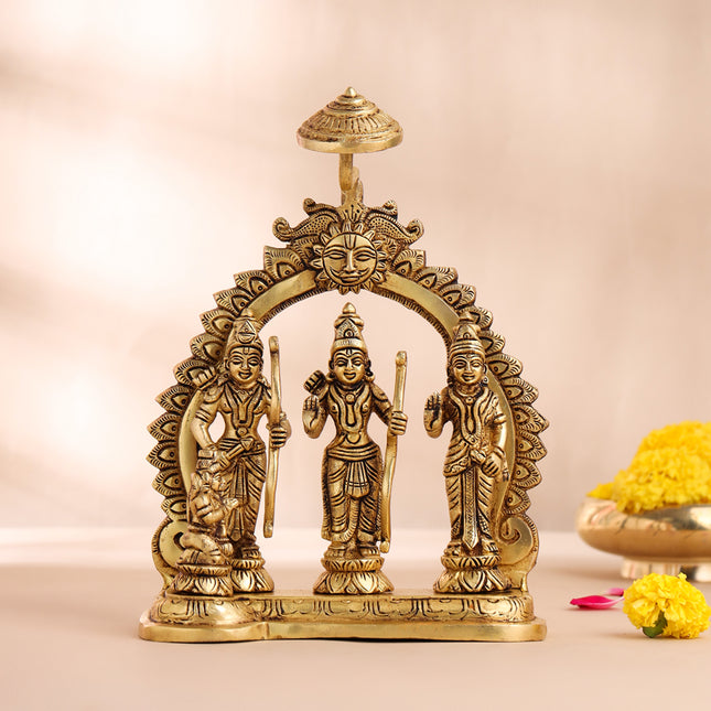 Brass Ram Darbar Statue (10.5 Inch)