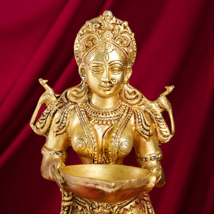 Brass Deep Lakshmi Statue (22 Inch)