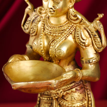Brass Deep Lakshmi Statue (22 Inch)