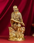 Brass Sai Baba Statue (15 Inch)