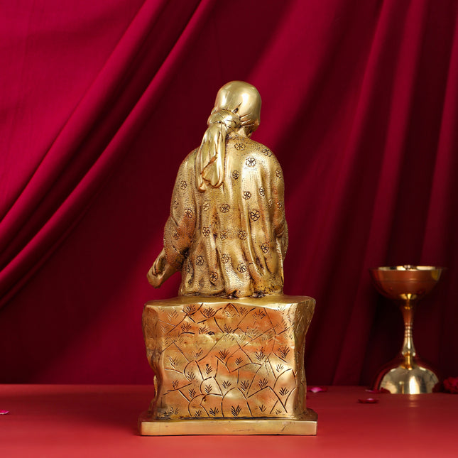 Brass Sai Baba Statue (15 Inch)