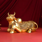 Brass Majestic Nandi Idol (9 Inch)