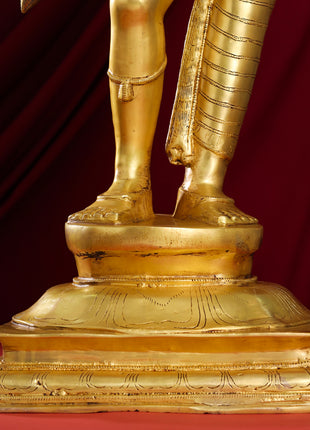 Brass Ardhanarishwara Statue (35 Inch)