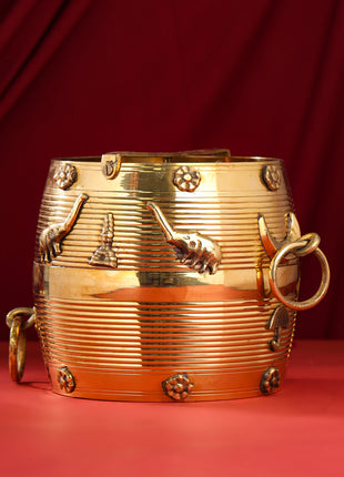 Brass Kerala Rice Vessel (8 Inch)