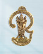 Brass Tirupati Balaji/Venkateshwar Idol Wall Hanging (13 Inch)