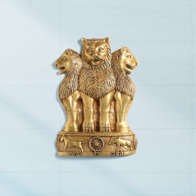 Brass Ashok Stambh Wall Hanging (19.5 Inch)