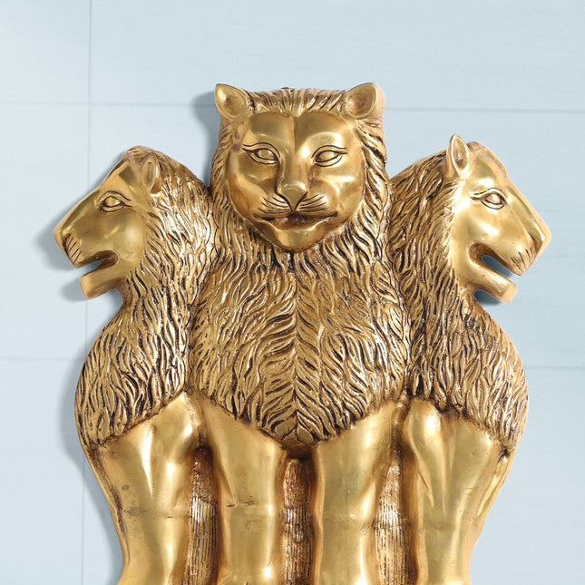 Brass Ashok Stambh Wall Hanging (19.5 Inch)