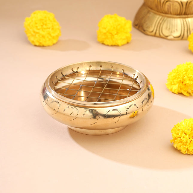 Brass Rose Bowl / Urli (2 Inch)