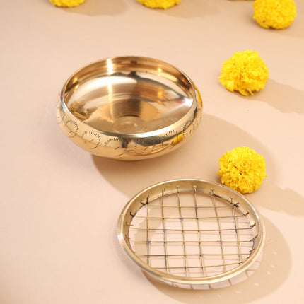 Brass Rose Bowl / Urli (2 Inch)