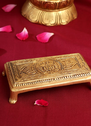 Brass Pooja Chowki (1.5 Inch)