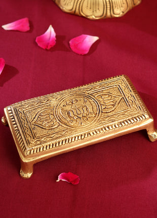 Brass Pooja Chowki (1.5 Inch)