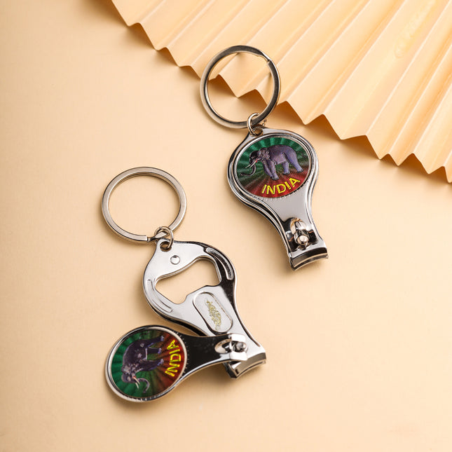 Elephant Nailcutter keychain Set Of Two (3 Inch)