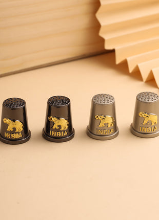 Sewing Thimble Finger Protector Set Of Four (1 Inch)
