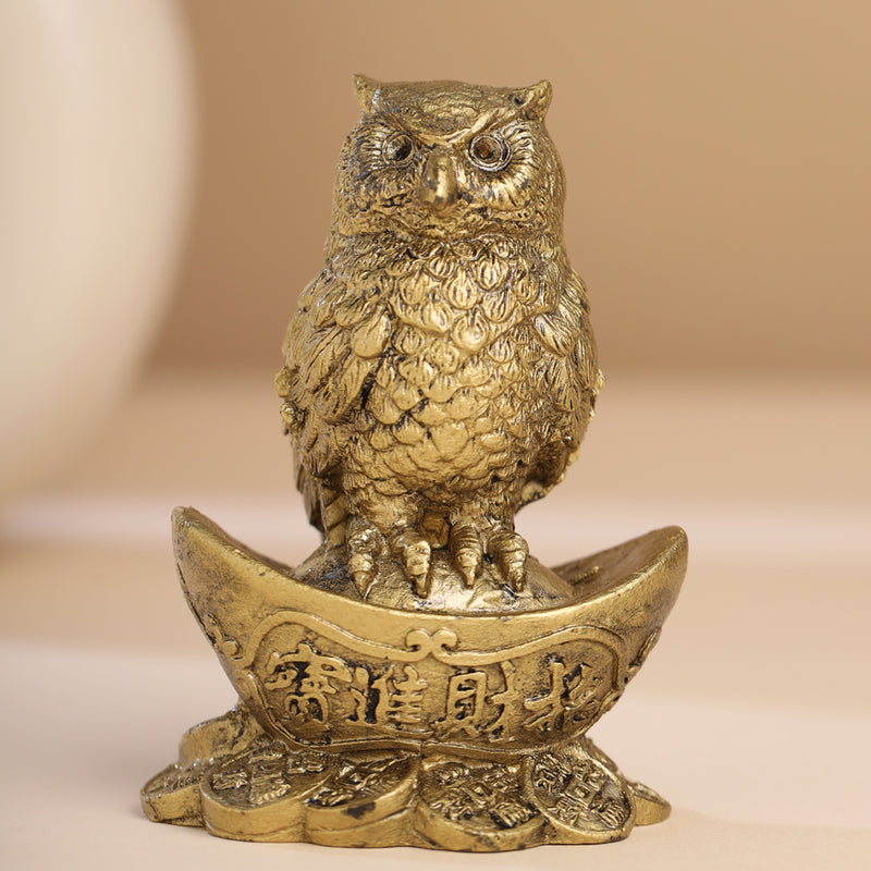 Polyresin Wise Owl Figurine (3.5 Inch)