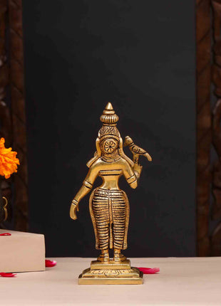 Brass Madurai Meenakshi Devi Idol (7.5 Inch)