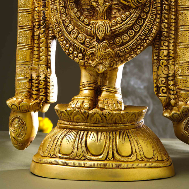 Brass Tirupati Balaji/Venkateshwar Idol (21 Inch)