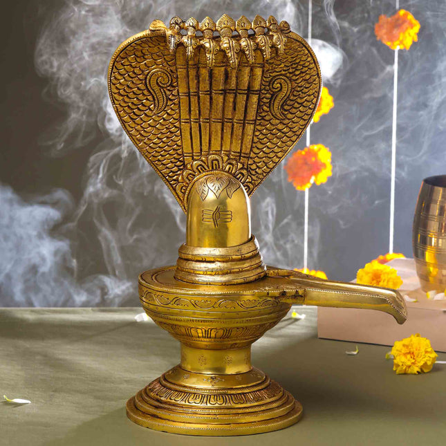 Brass Superfine Shivling/Shivlingam Idol