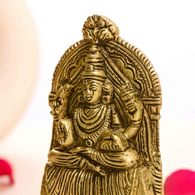 Brass Madurai Meenakshi Devi Idol (4 Inch)