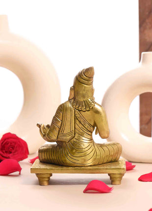 Brass Superfine Thiruvallur Idol (6 Inch)