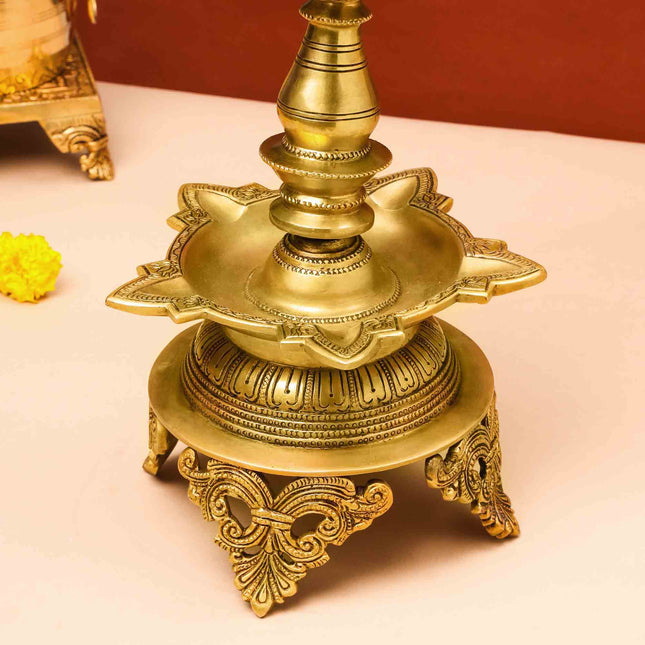 Brass Superfine Krishna Lamp (26 Inch)