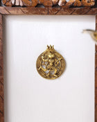 Brass Lord Hanuman Wall Hanging (5 Inch)