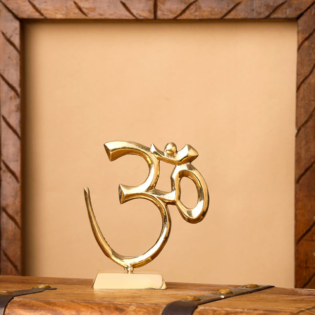 Brass Table Top Om Stand
