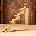 Brass Five Steps Decorative Akhand Diya (8.5 Inch)