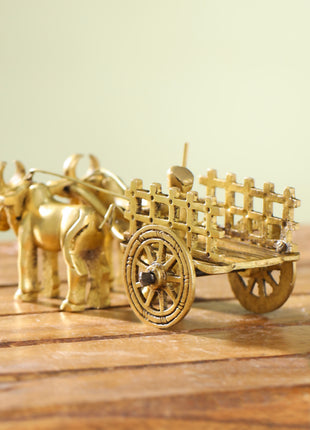 Brass Double Bullock Cart (2 Inch)