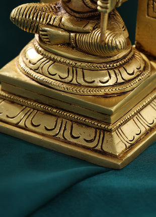 Brass Throne Rajarajeshwari Devi Idol