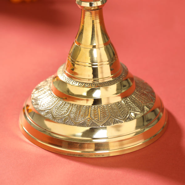 Brass Traditional Peacock Samai/Diya (20 Inch)