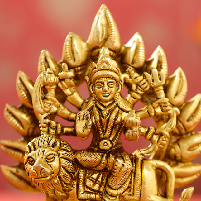 Brass Durga Devi Idol (4.5 Inch)