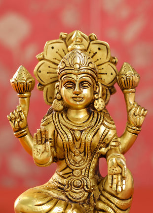 Brass Ganesha Lakshmi Saraswati set (8 Inch)