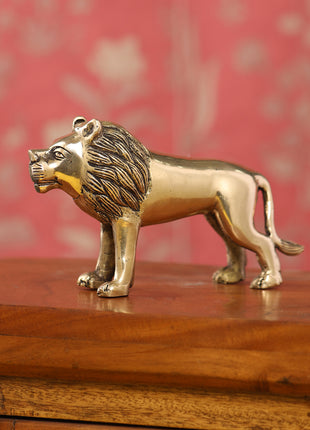 Brass Lion Statue (3 Inch)