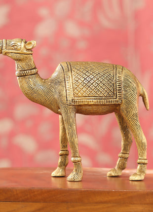 Brass Standing Camel Statue