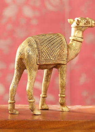 Brass Standing Camel Statue