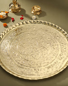 Brass Traditional Pooja Thal (29 Inch)