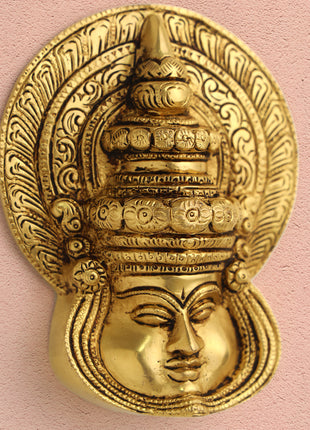 Brass Kathakali Wall Hanging (5.5 Inch)