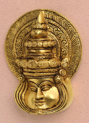Brass Kathakali Wall Hanging (5.5 Inch)