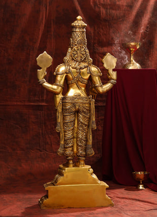 Brass Tirupati Balaji/Venkateshwar Statue (41 Inch)