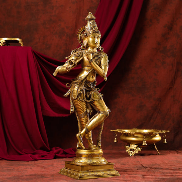 Vedanshcraft has the Best Brass Krishna/Radha Krishna for sale online ...