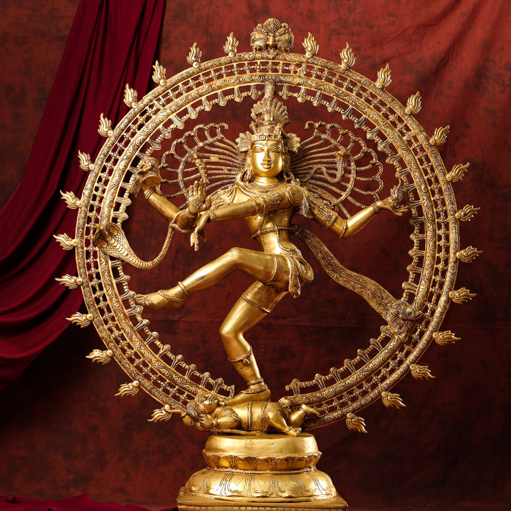 Shiva in dancing posture of Nataraja the King of Dance Stock Photo - Alamy