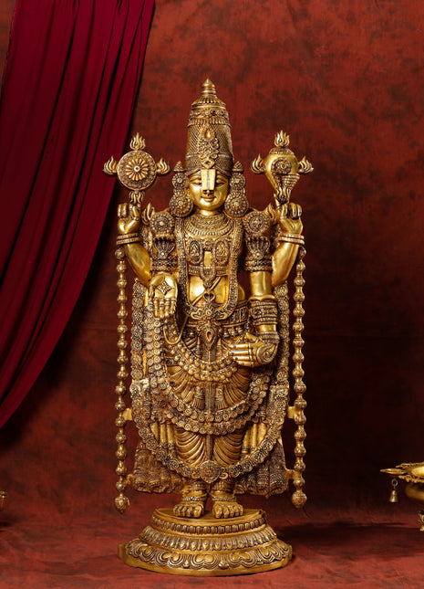 Brass Handcrafted Temple with Bell Idol (POOJA MANDIR)- 21