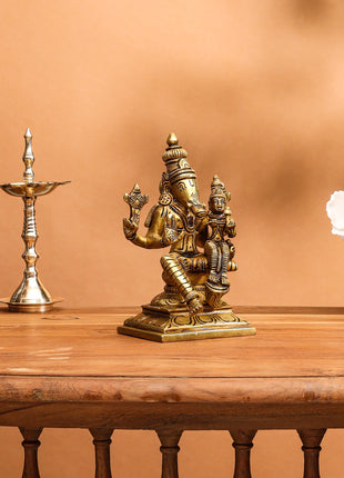 Brass Superfine Varaha Lakshmi Idol (6 Inch)