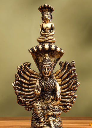 Brass Goddess Padmavati Idol (6.2 Inch)