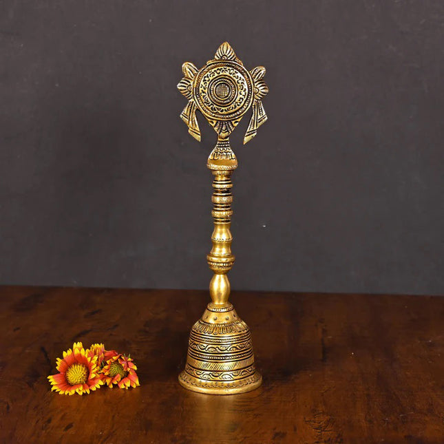 Brass Chakra Handbell (10.5 Inch)