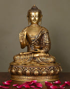 Brass Superfine Blessing Buddha (14.5 Inch)